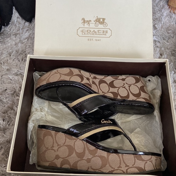 Coach Jody Patent Wedge Sandal - Picture 4 of 4